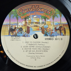 Винтажная виниловая пластинка LP Kiss Hotter Than Hell (Japan 1976) (Obi) Got To Choose