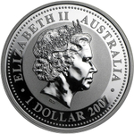 1 доллар. Год Быка 2009. Австралия 2007 год