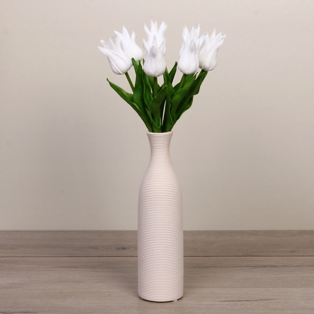 Цветы искусственные «Natur» 37см Тюльпаны 7шт белые