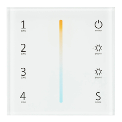 Панель Sens SMART-P38-MIX White (230V, 4 зоны, 2.4G) (Arlight, IP20 Пластик, 5 лет) 027118