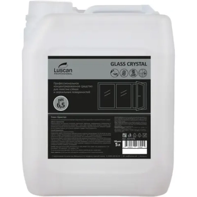 Средство для мытья стекол и зеркал Luscan Professional Glass Crystal 5 л (концентрат)