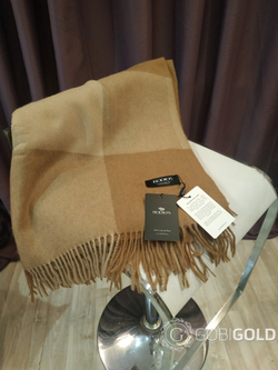 Плед из 100% шерсти молодого верблюжонка 150x200 см. (BODIOS) - камел-бежевый