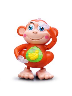 Игрушка детская Обезьянка со звуком и светом (YJ-3030)