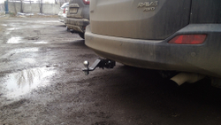 Фаркоп Бизон на Toyota RAV4 FA 0160-E (с 2012 по 2019 г.в.) (паспорт и сертификат в комплекте)(без электрики)