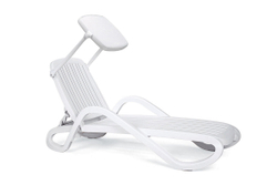 Шезлонг Nardi Eden с подлокотниками, белый