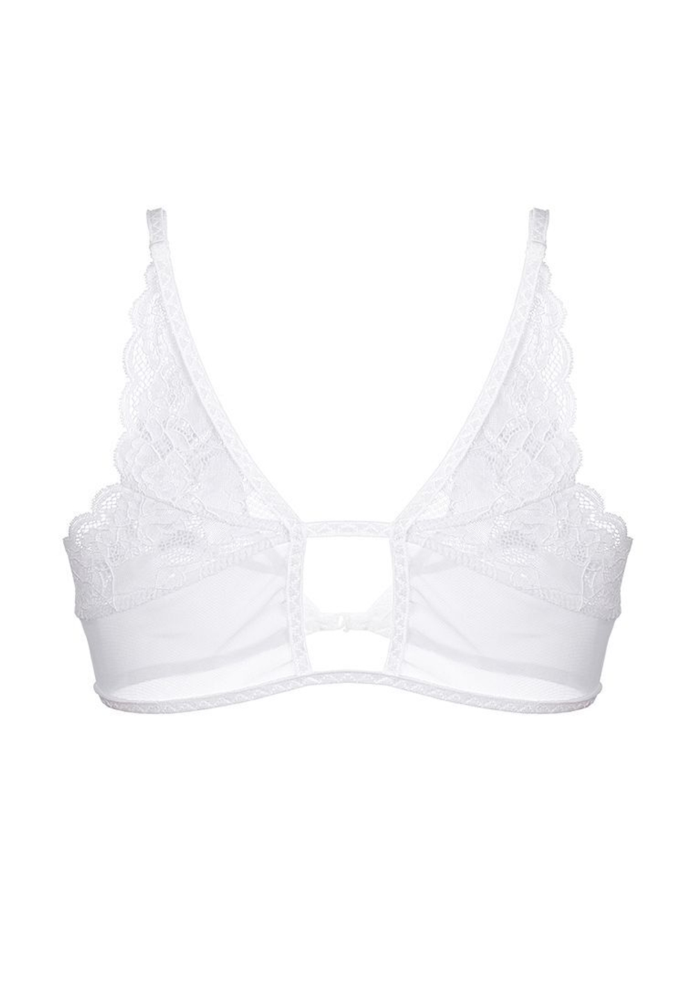 Бюстгальтер-бралетт Odette с застежкой спереди (Размер: 42-44) (Цвет: белый)