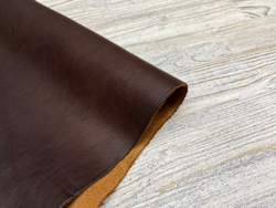 Vacchetta Washed Dark Brown (1,4-1,6 мм), цв. Коричневый, натуральная кожа