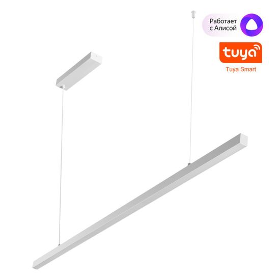 359441 OVER NT24 294 белый Светильник подвесной диммир. со сменой цв.темпер. (пульт ДУ/прилож. Smart Life) IP20 LED 48W 85-265V 3000-6000К SOTTO