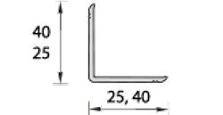 Угол вспененный ПВХ наружный фигурный 25х25х2700мм