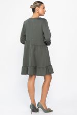 Платье бохо трикотажное Млада (темно-оливковое) П14412-8М LT Collection