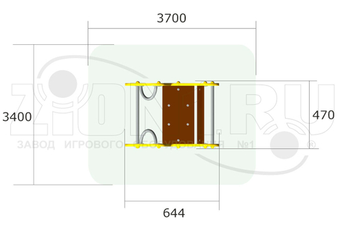 Качалка на пружине «Пчелка У1»