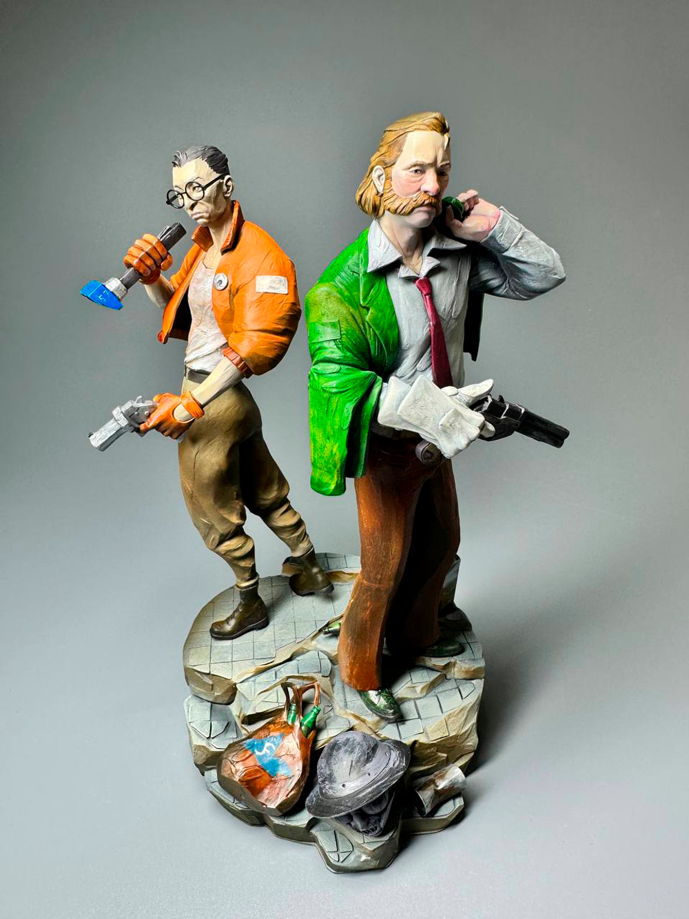 Disco Elysium Kim and Harry фигурка (окрашена)