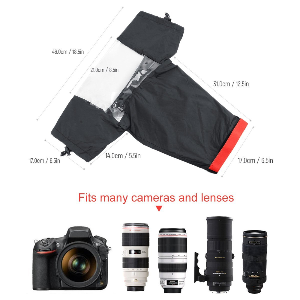 Профессиональный водонепроницаемый чехол дождевик WAKA Camera Rain Cover для камеры DSLR