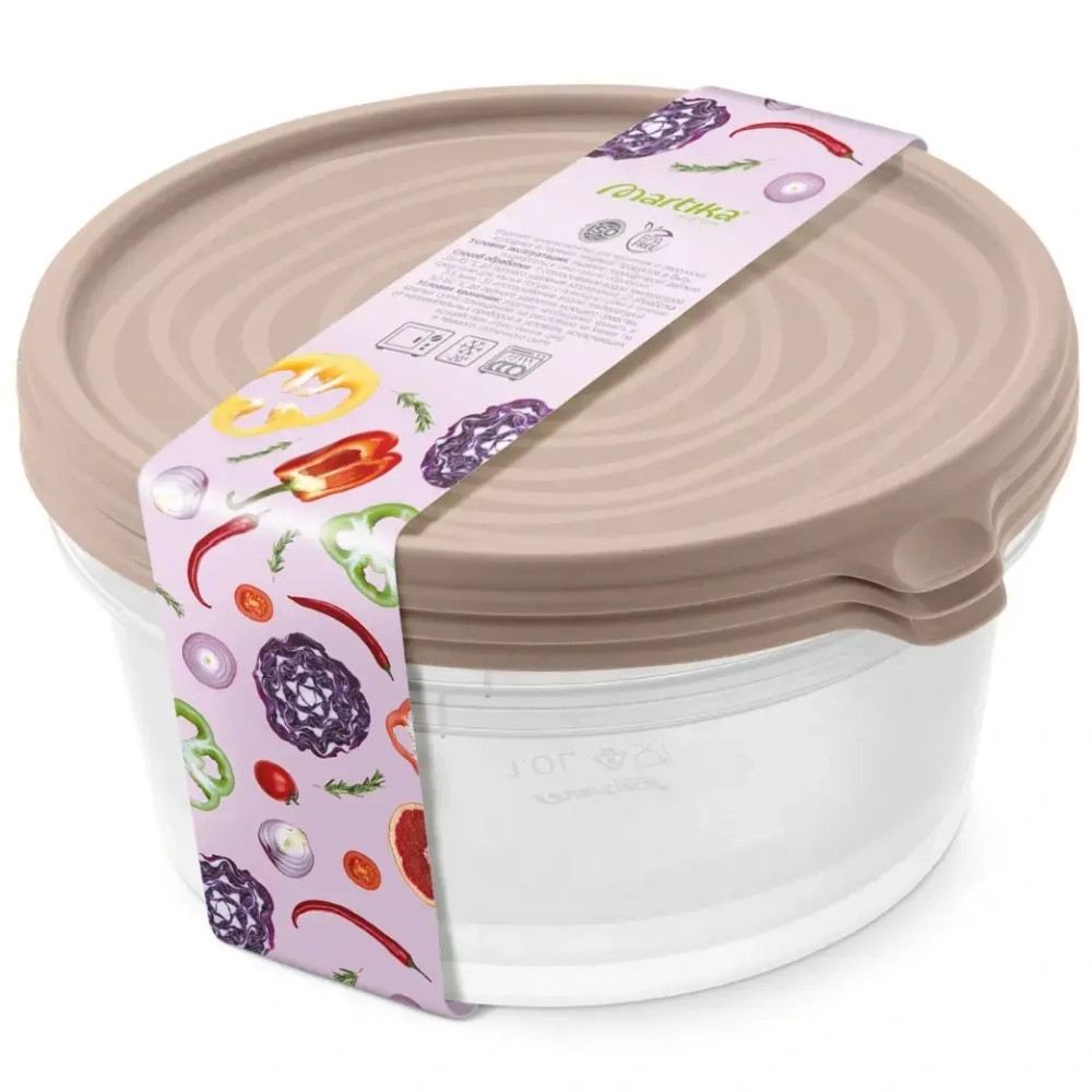 Контейнер «Сальваре» набор 3 шт 1л мокко С238МОКК