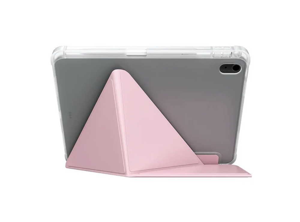 Чехол iPad 10.9"/11" Air 2024 WiWU Classic III Case с крышкой (GF-003, TPU+PU), розовый