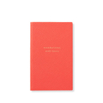 Smythson Блокнот Inspirations And Ideas Panama Notebook, Bright Coral (светло-зеленый)