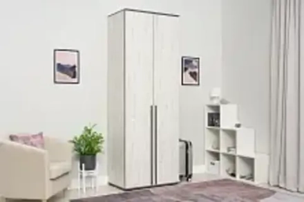 Шкаф 2-х створчатый Норд дуб крафт белый