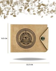 Портмоне Всевидящее око светло-коричневый нубук 05075