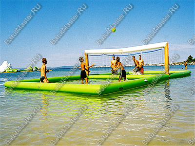 Водный надувной аттракцион «Футбольное, волейбольное поле на воде» 11,5×5,5×2 м