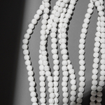 Лава вулканическая белая (имитация), 4,9мм, шар