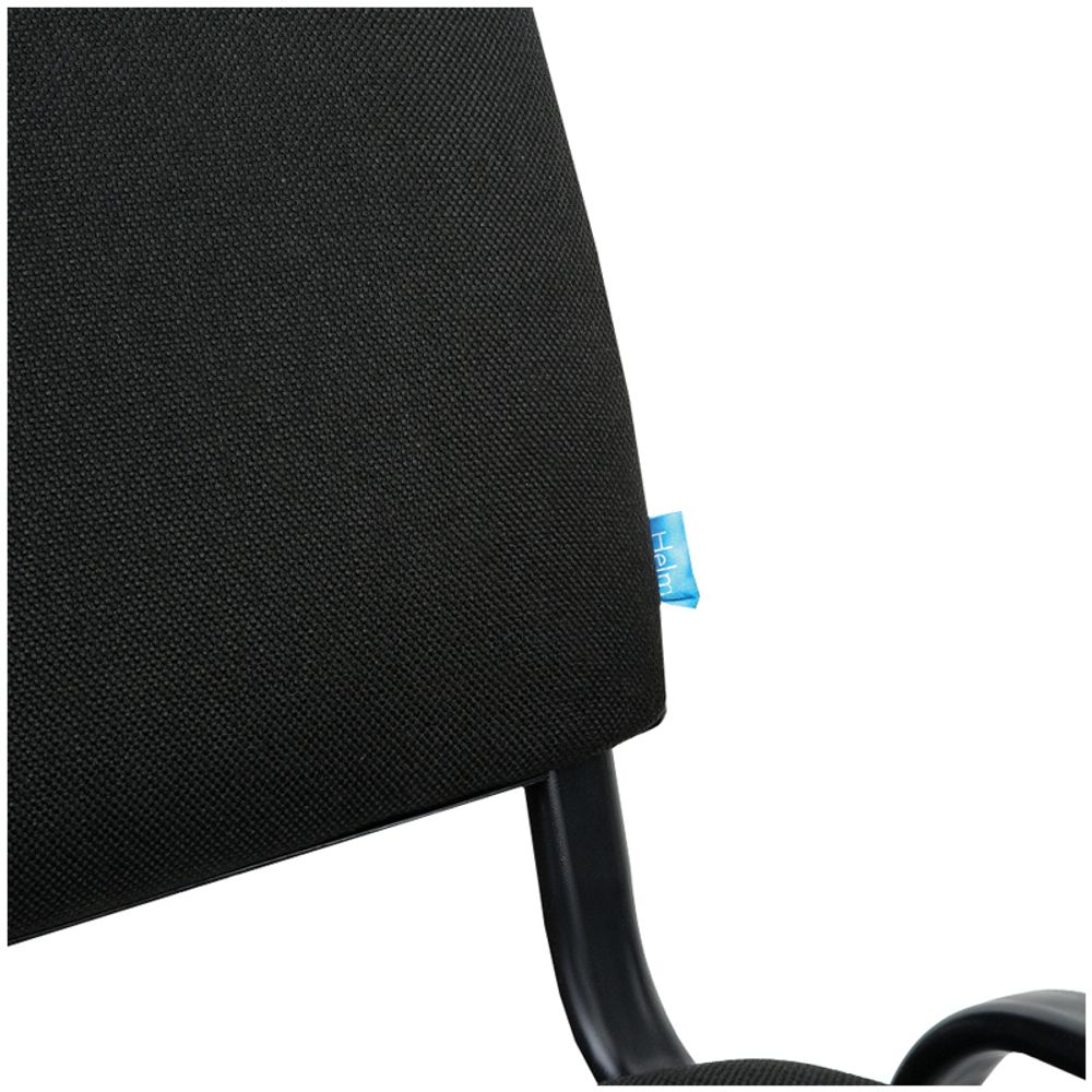 Стул Helmi HL-F01 "Изо", каркас черный, обивка ткань черная