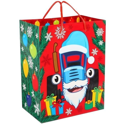 Пакет 18х23х11,5 см ламинат вертикальный "С Новым годом!" (Disney)