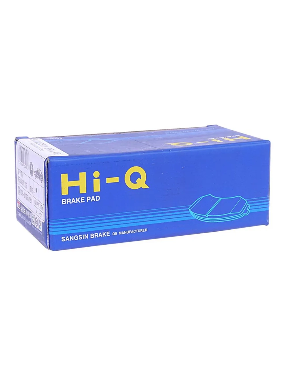 Колодки тормозные PEUGEOT 206 (01-) передние (без АБС) (4шт.) SANGSIN