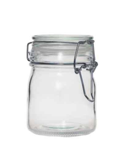 Баночка стеклянная для специй с бугельным замком Доляна «Галерея», 200 мл, 9,5×9×6,5 см