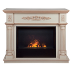 Каминокомплект Real Flame Silvia 26 WT-619B с очагом 3D Cassette 630 Black Panel