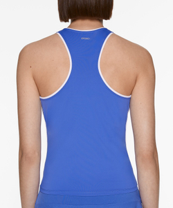 Oysho Майка из высокотехнологичной ткани с кантом, берлинская лазурь