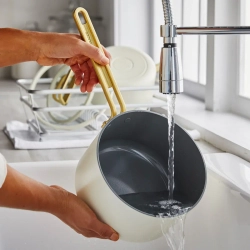 GreenPan Сотейник Stanley Tucci™ 20 см 3,78 л + крышка Off White