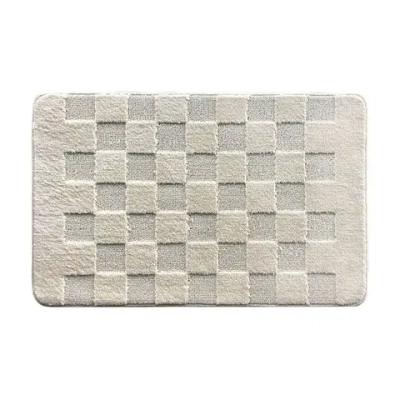 Коврик для ванной L'CADESI Marathon, 60, Блок, бежевый (однотонный), Турция