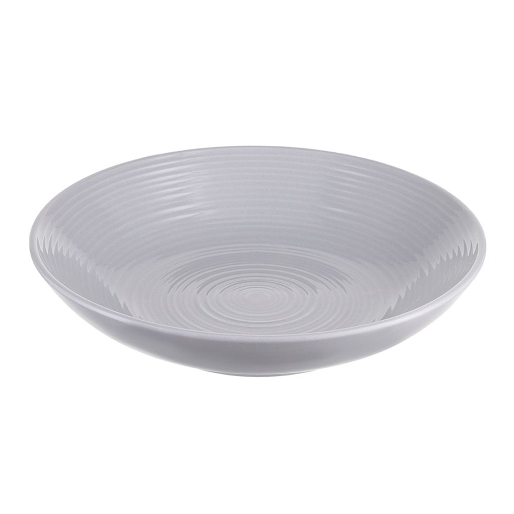 Набор из 2-х керамических тарелок для пасты LT_LJ_PBWVLG_CRG_21, 21.5 см, серый