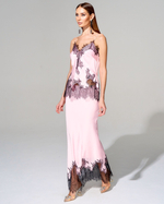 Топ с отделкой французским кружевом