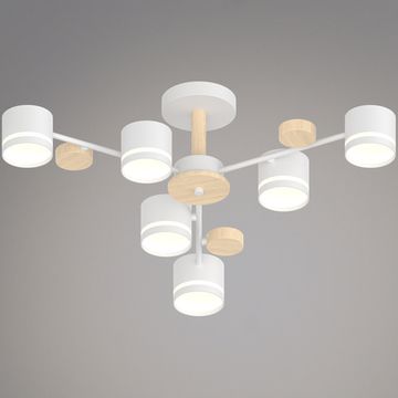 68730-0.3-06 GX53 WH+WOOD светильник потолочный