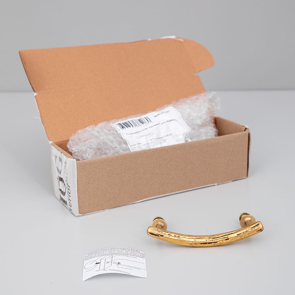 Ручка мебельная Орхидея mini Античное серебро