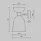 Настенный светильник (бра) Клош / Cloches E14х1 Maytoni mod113wl-01w