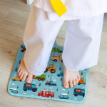 Коврик для переобувания. Машинки принт