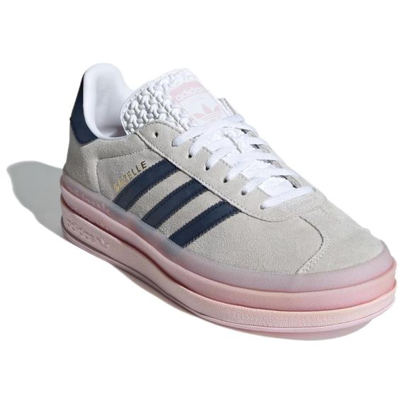 adidas originals GAZELLE BOLD Кроссовки для скейтбординга Низкие Серо-розовые Женские