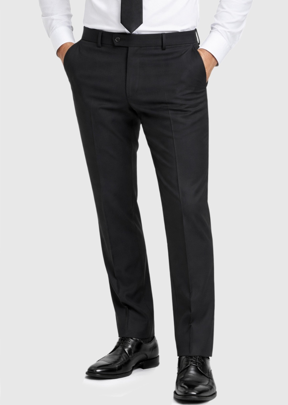 Мужской костюм тройка (черный) А89