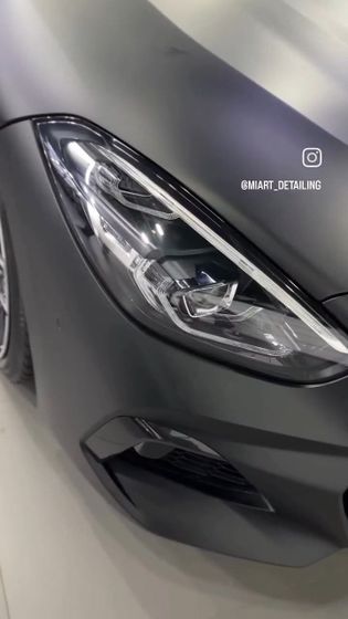 Пленка матовая черная сатин глубокий мат Matte Black Carbins