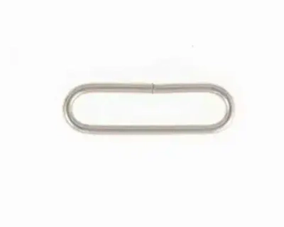 Рамка металлическая овальная 50 мм, 3,2 мм, h 10 мм, 7,5 гр, никель