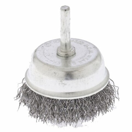 Щетка для дрели, 100 мм, "чашка" со шпилькой, витая проволока. СИБРТЕХ