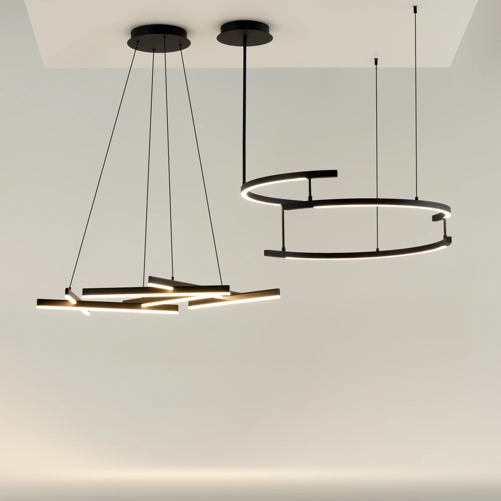 Подвесная люстра Maytoni LINE MOD016PL-L52BK