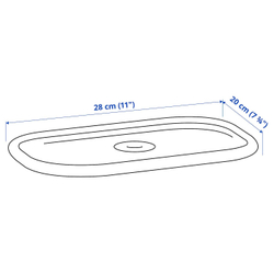 IKEA TROFAST  (ИКЕА ТРОФАСТ)  -  Крышка, белая, 20x28 см