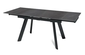 Стол "СТОУН" 120-180, керамика Armani Grey матовая , черный муар