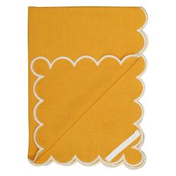 Набор кухонных полотенец с контрастным кантом горчичного цвета из коллекции Trendy Ruffles, 50х70 см