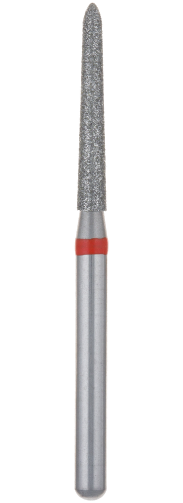 EDENTA F879K.314.016 Алмазный бор 879K FG, d 1,6 мм, зернистость мелкая, форма торпеда
