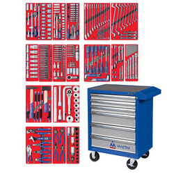 Набор инструментов &quot;ЭКСПЕРТ&quot; в синей тележке, 323 предмета МАСТАК 52-06323B