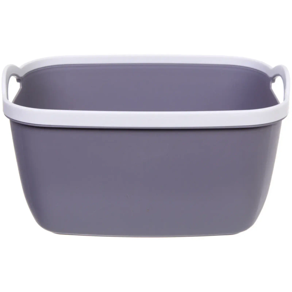 Корзина для хранения «БРЭТОС», цвет пыльно - серый, 30.5*23*17см